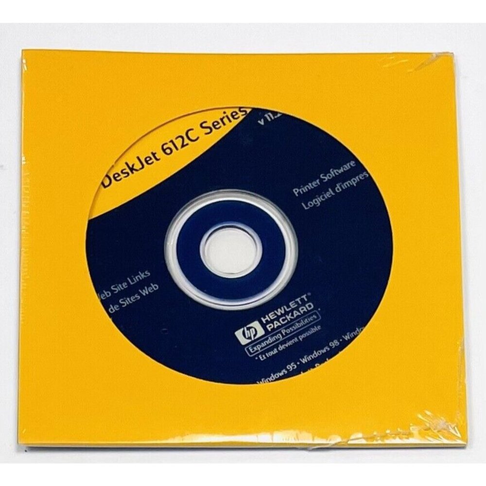 HP DeskJet 612C Series v 11.2 Printer Software Windows PC CD-Rom 1999 EUC